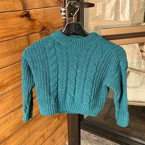 Wonder Nation Emerald Green Girls Sweater Size 6